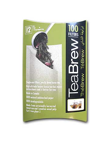 Package of TeaBrew teabag filters.