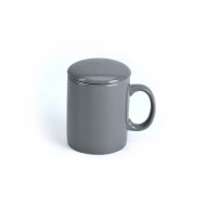 Infuser Mug with Lid ~ Gray