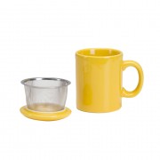 Infuser Mug with Lid ~ Yellow