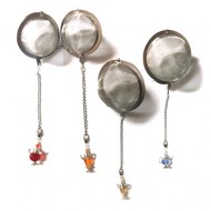 Tea Ball Infuser with Crystal Teapot Charm