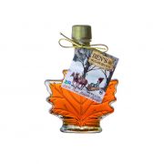 Pure Maple Syrup in a Glass Leaf (1.7 oz)