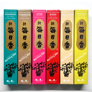 Morning Star Japanese Incense – 50 Sticks & Holder